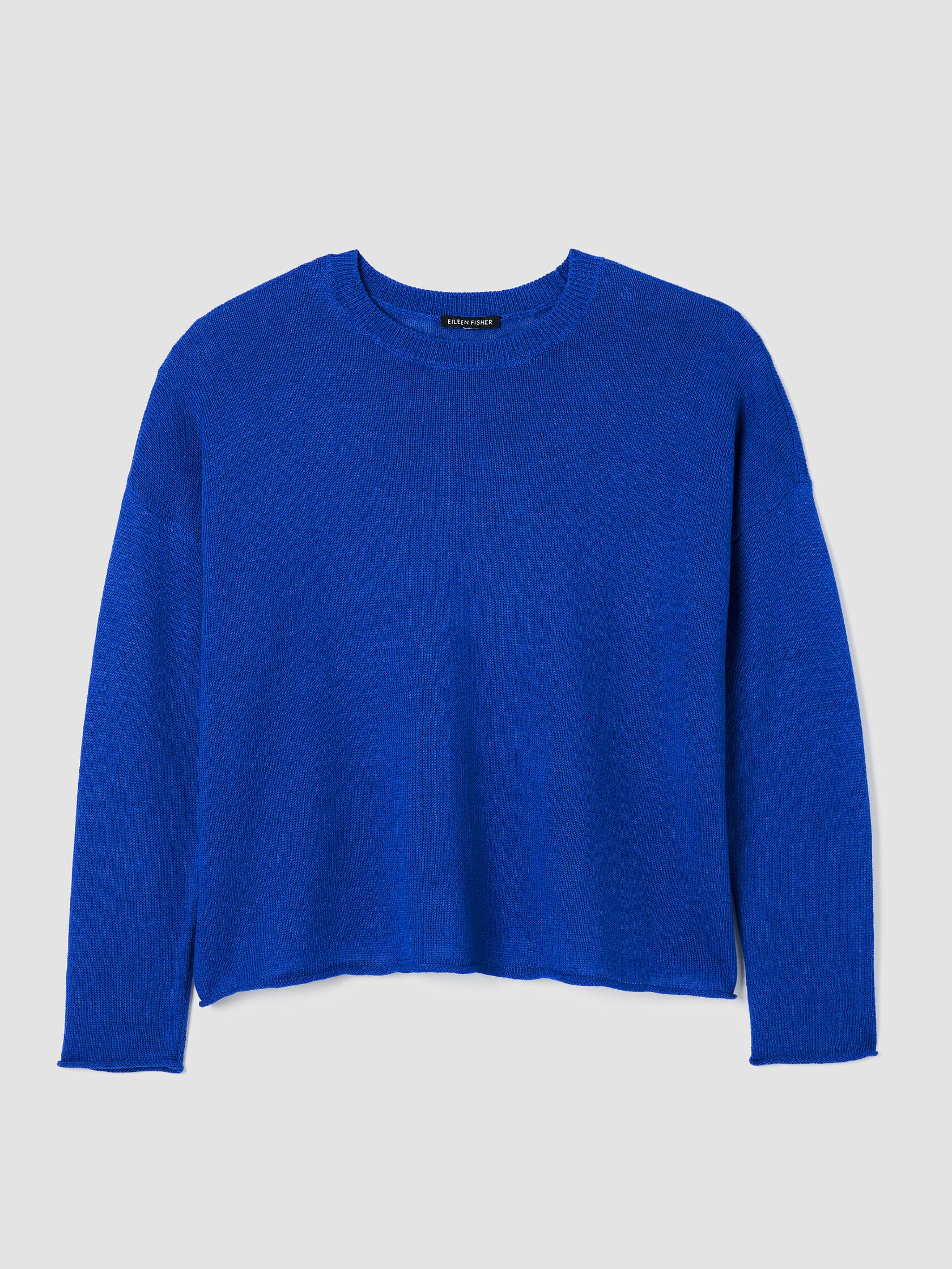 Organic Linen Cotton Cord Crew Neck Top