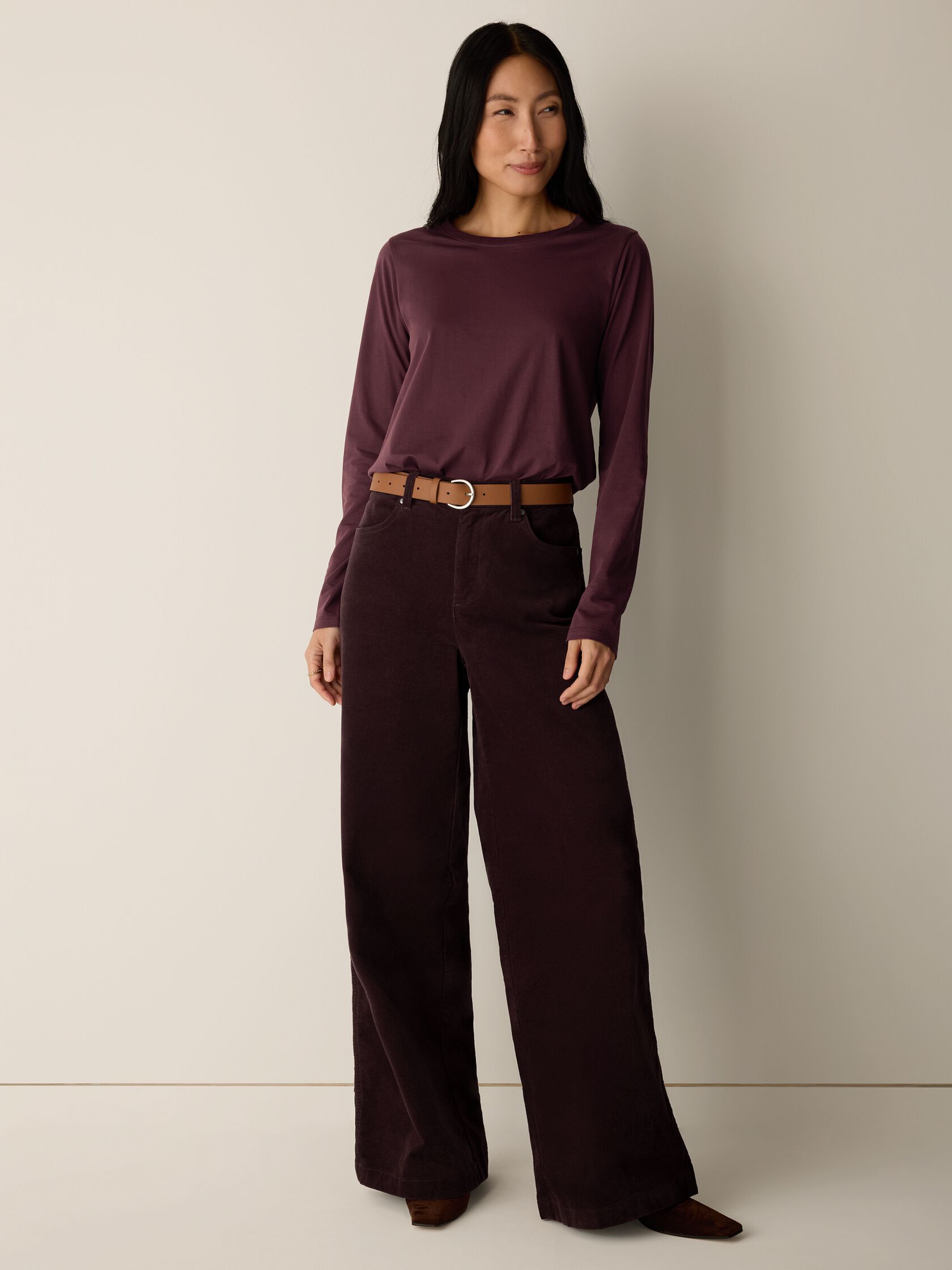 Organic Pima Cotton Jersey Long-Sleeve Tee