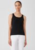 Organic Cotton Stretch Rib Slim Tank