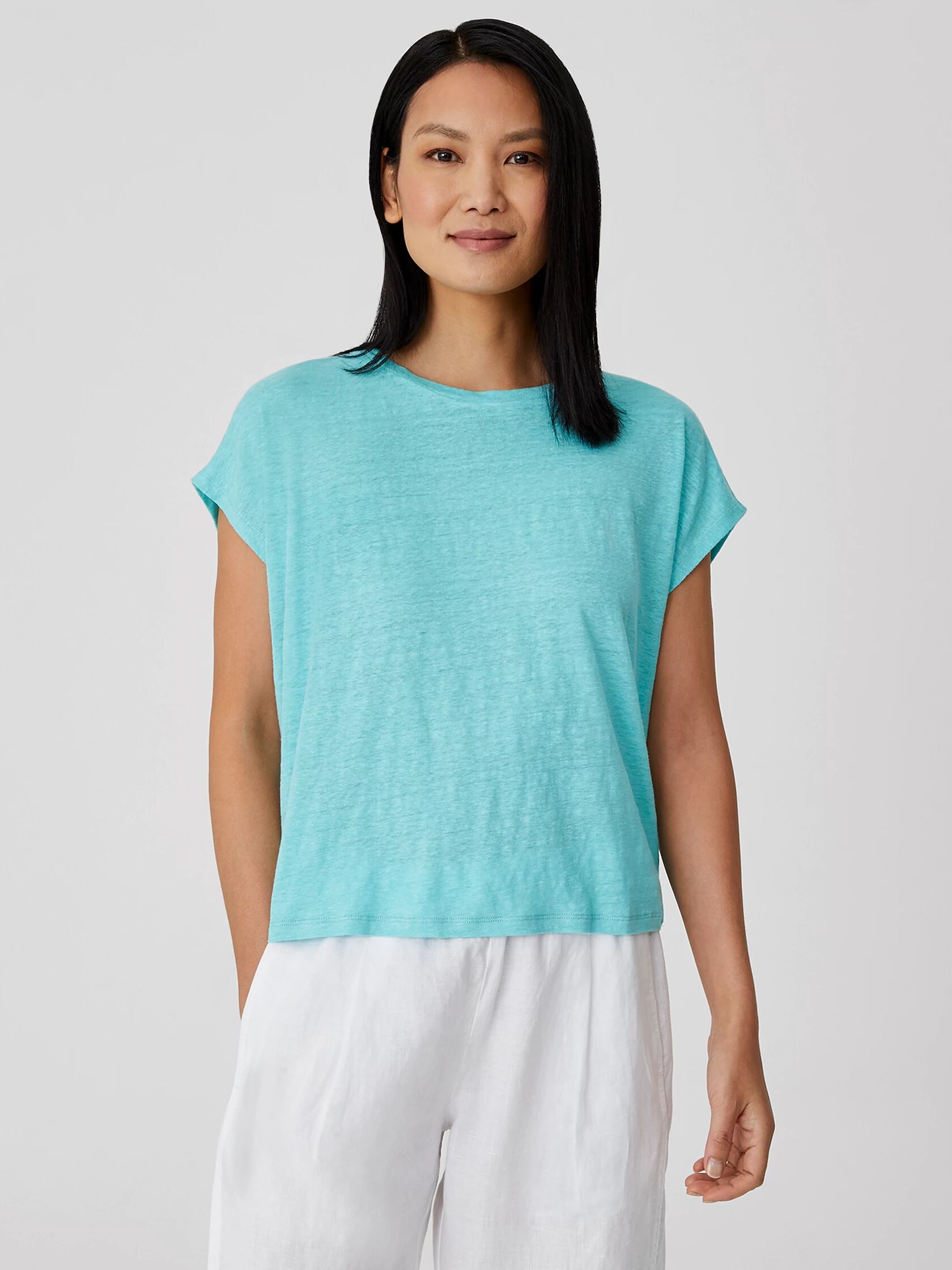 Organic Linen Jersey Square Top