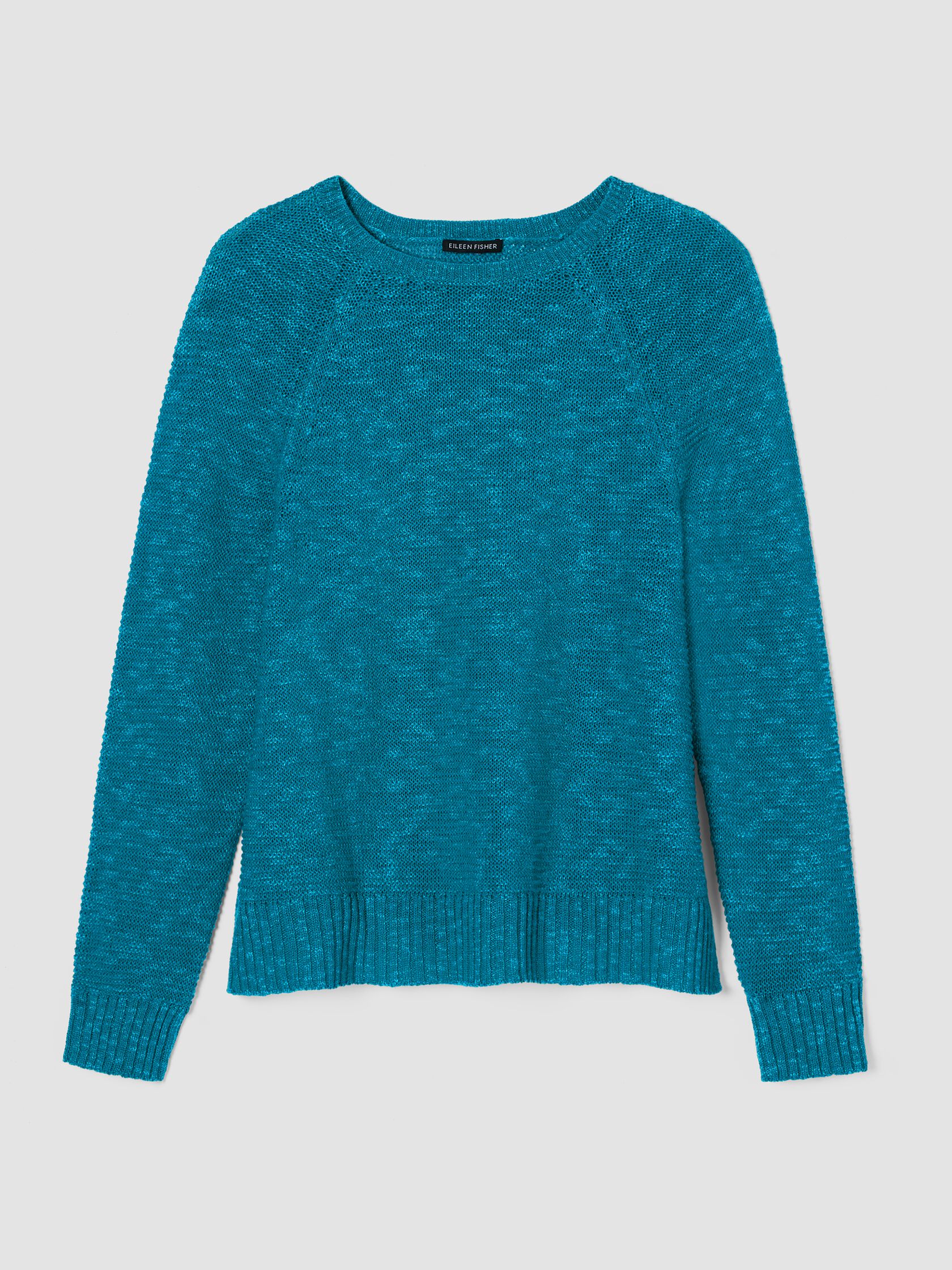 Organic Linen Cotton Slub Crew Neck Top
