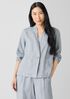 Organic Linen High Collar Jacket