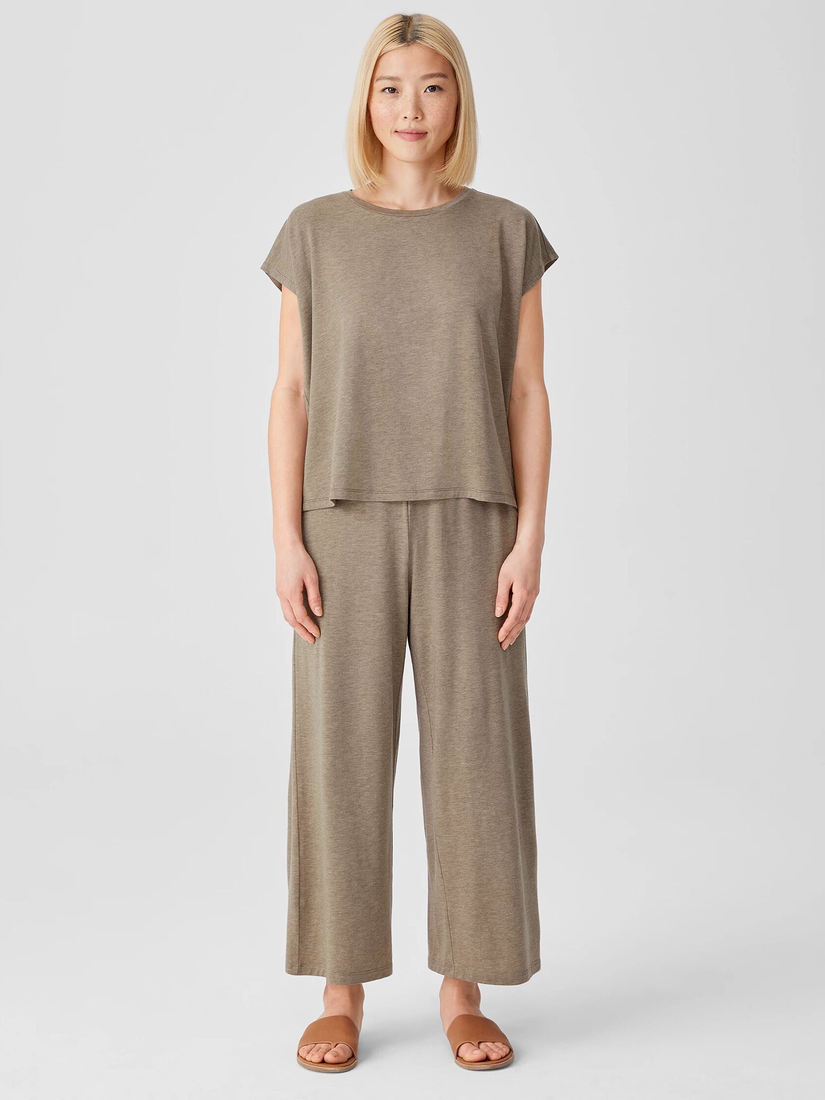 Fine Jersey Wide-Leg Pant