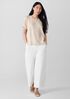 Striped Organic Cotton Slub Box-Top