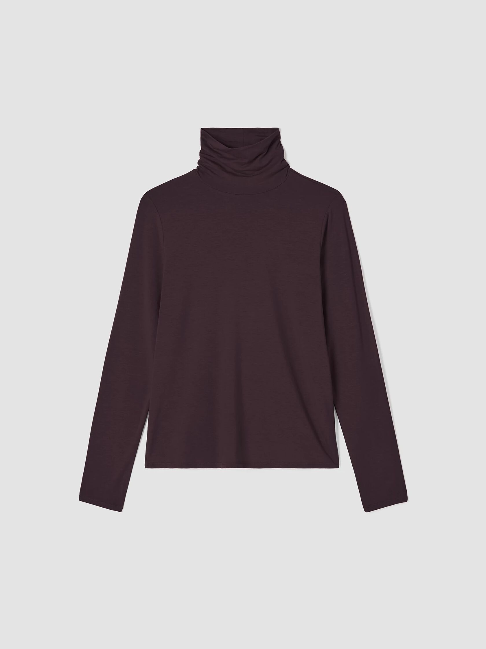 Fine Jersey Scrunch Neck Top