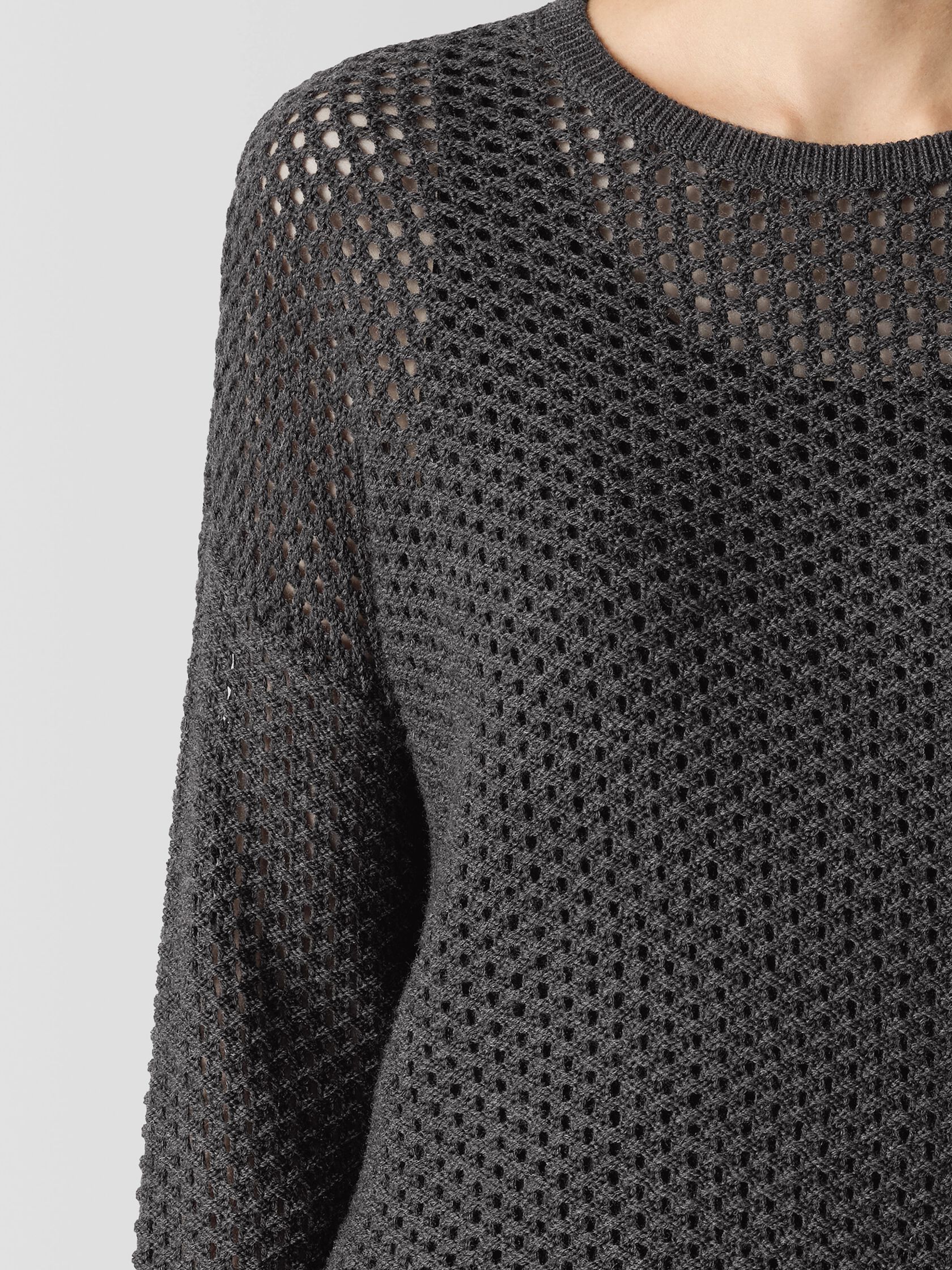 Merino Crew Neck Top in Regenerative Wool