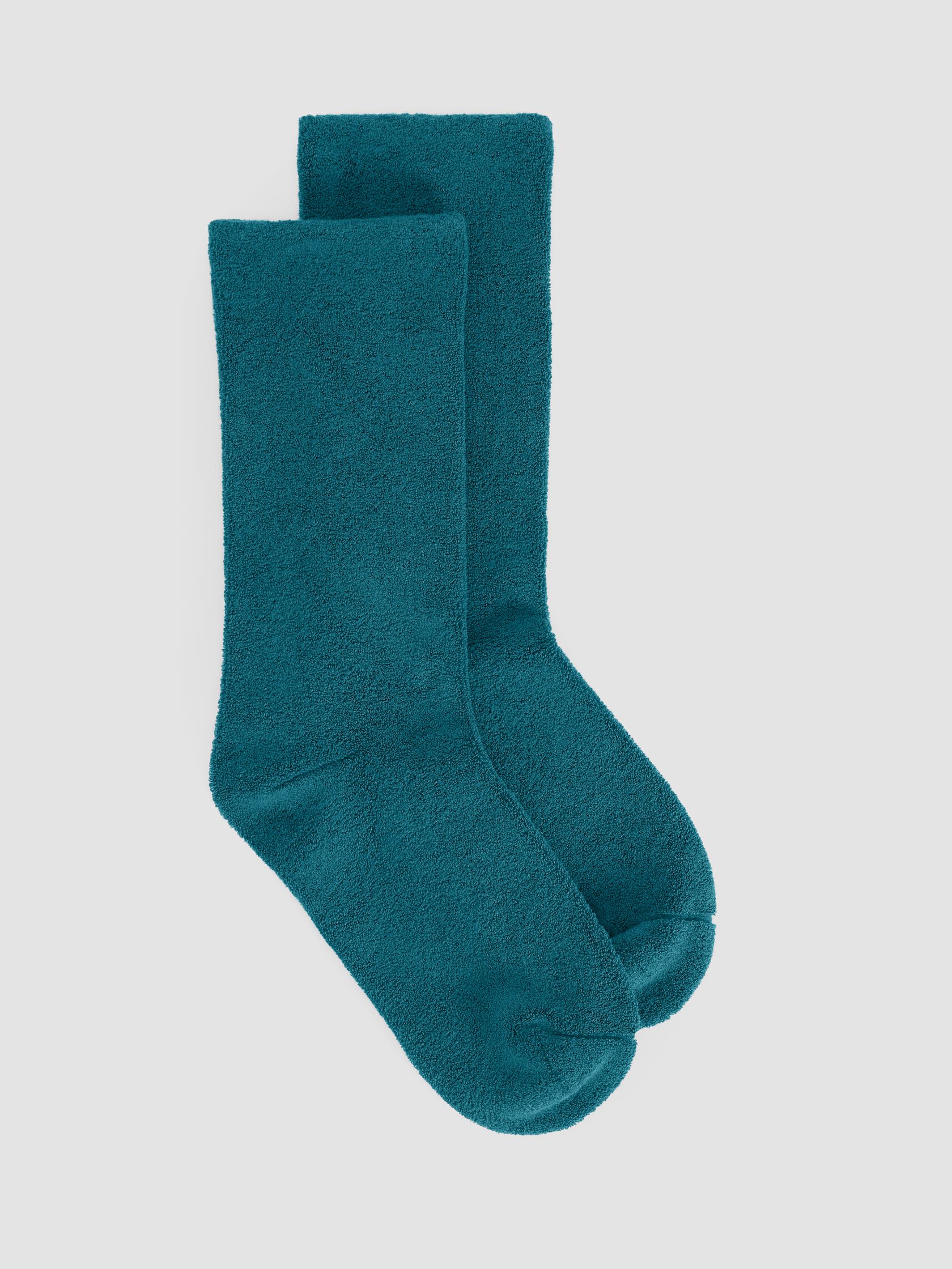 Loopy Terry Cotton Crew Sock