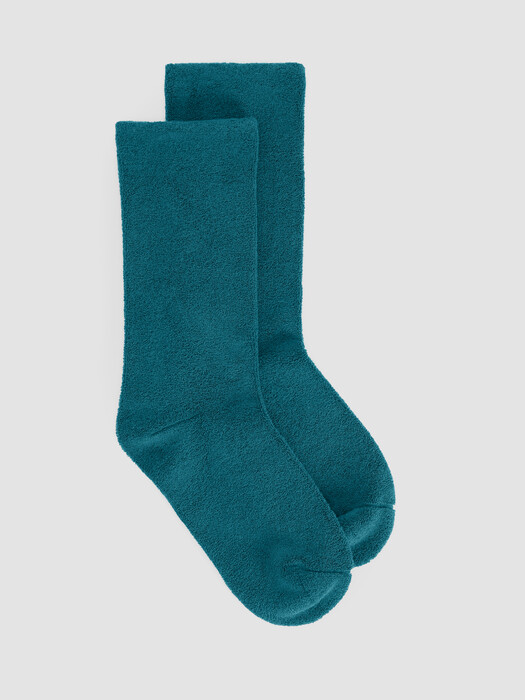 Loopy Terry Cotton Crew Sock