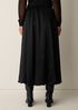 Textured Satin Bubble Hem Skirt
