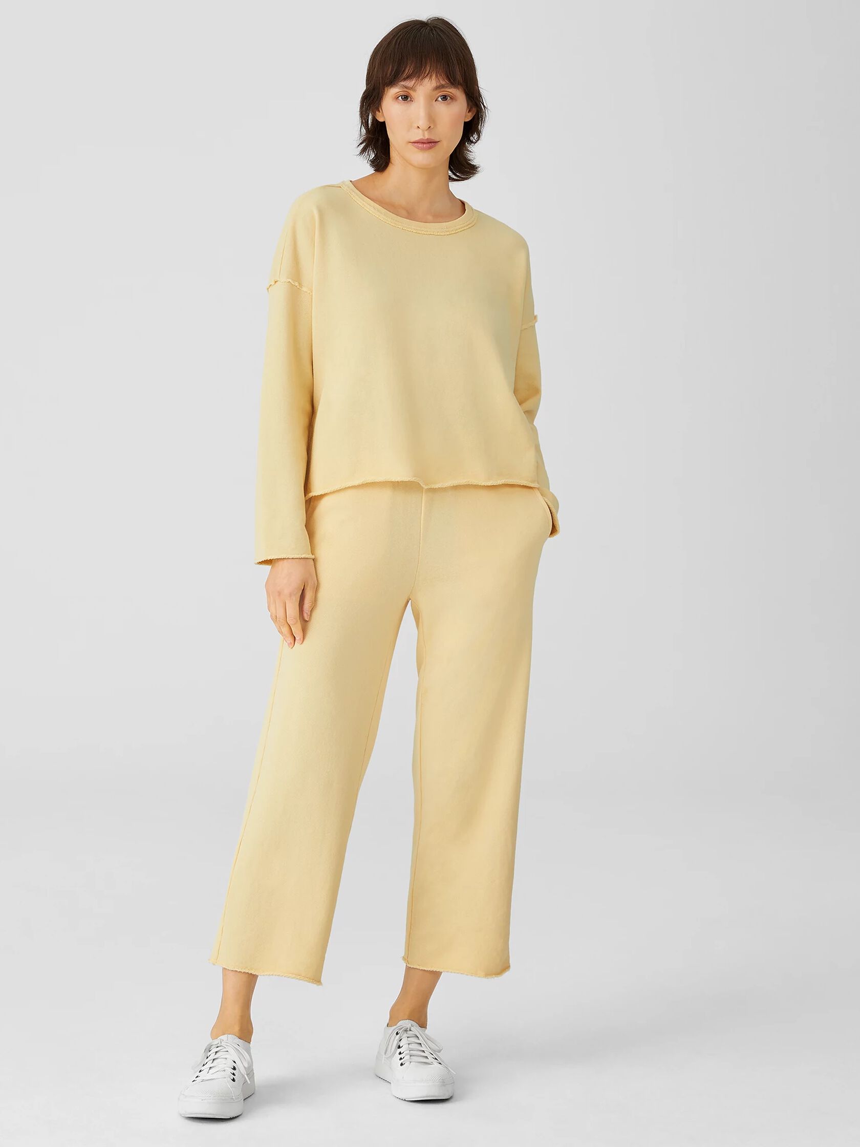 Lightweight Organic Cotton Terry Box-Top