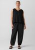 Washed Organic Cotton Poplin Lantern Pant