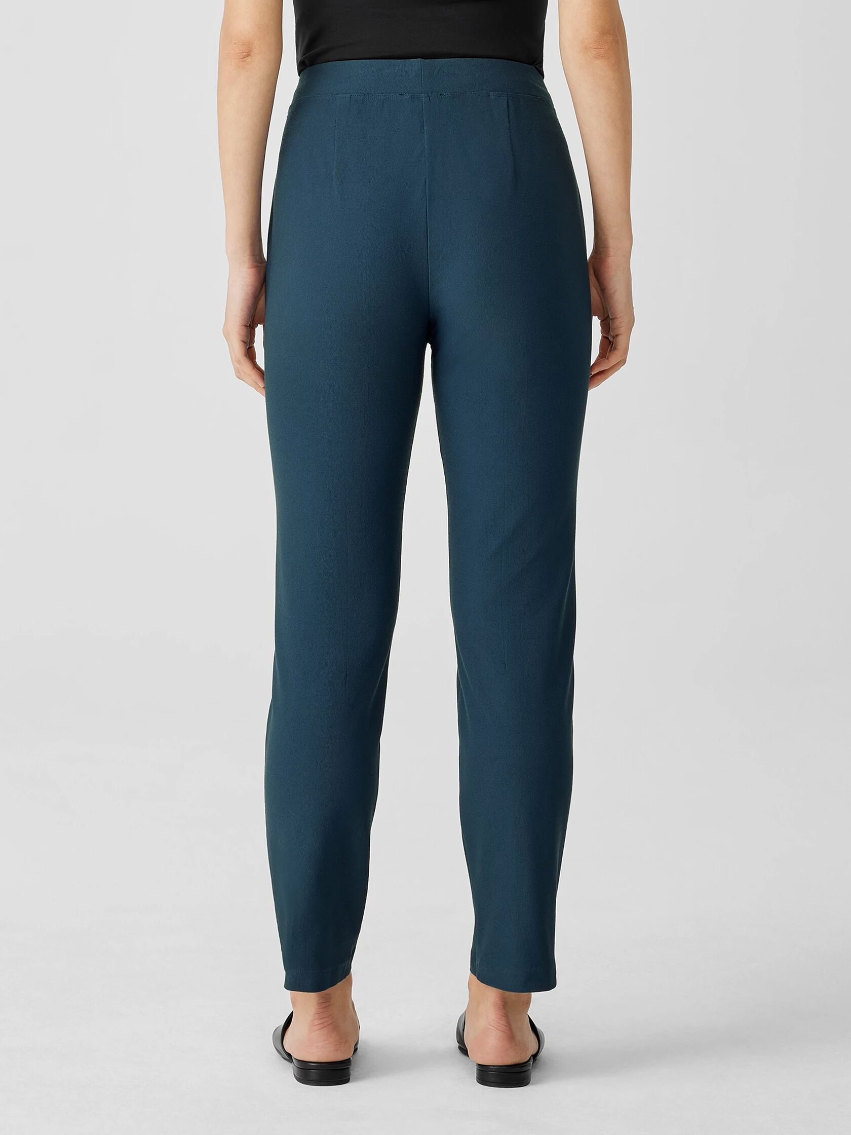 Washable Stretch Crepe Pant | EILEEN FISHER