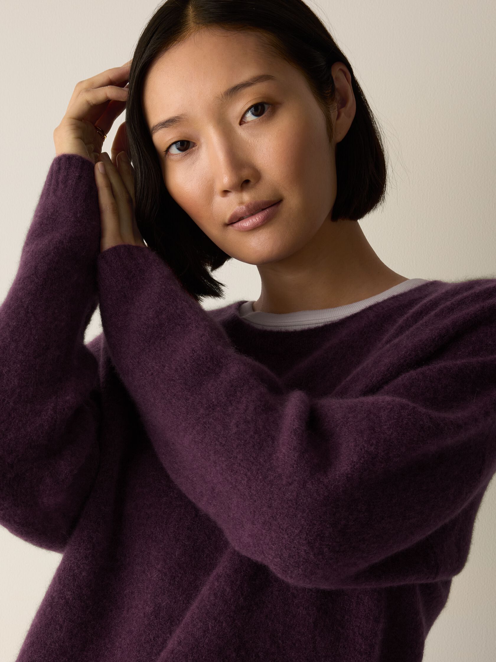 Cashmere Silk Bliss Crew Neck Top