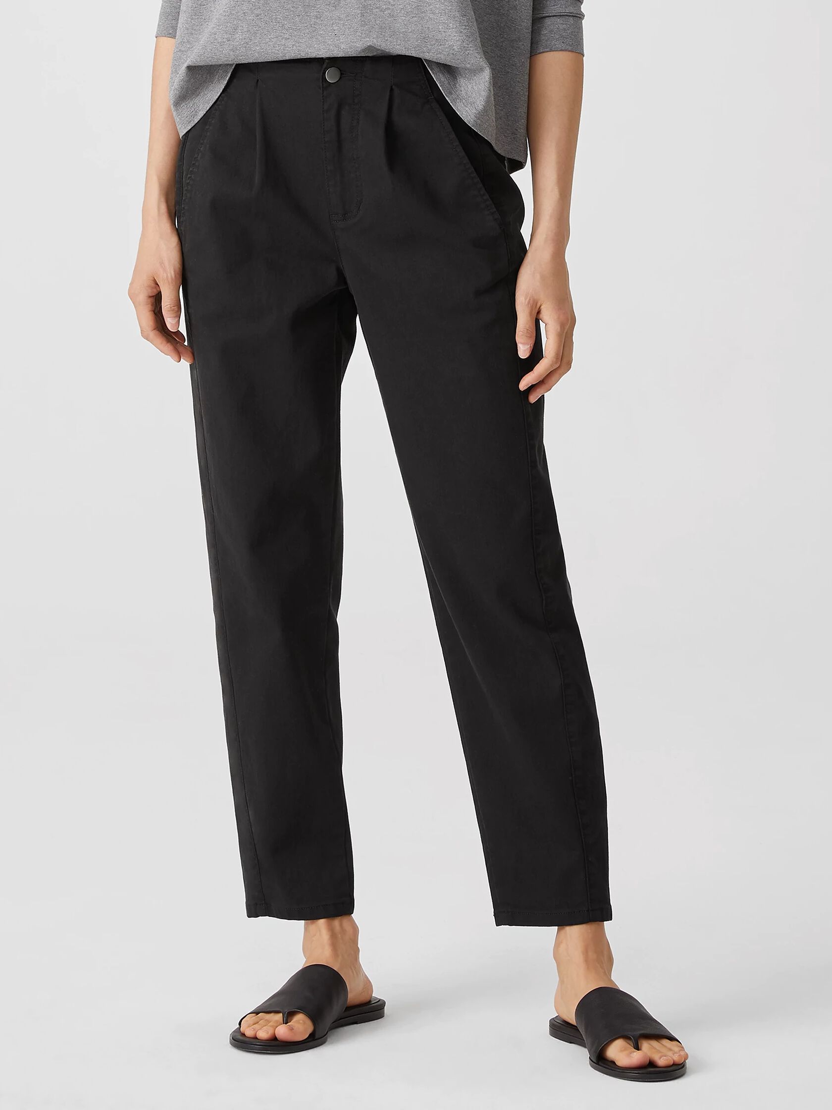 Organic Cotton Denim Tapered Pant