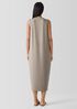 Stretch Jersey Knit Round Neck Dress