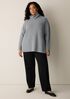 Recycled Wool Cashmere Turtleneck Top