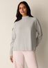 Garment-Dyed Organic Cotton Terry High Neck Top