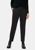 Soft Wool Flannel Tapered Ankle Pant