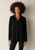 Cozy Brushed Terry Hug Split Neck Long Top