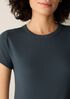 Organic Cotton Stretch Rib Crew Neck Tee