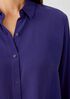 Silk Georgette Crepe Classic Collar Shirt