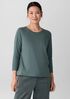 Organic Pima Cotton Jersey 3/4-Sleeve Tee