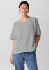 Striped Organic Cotton Slub Box-Top
