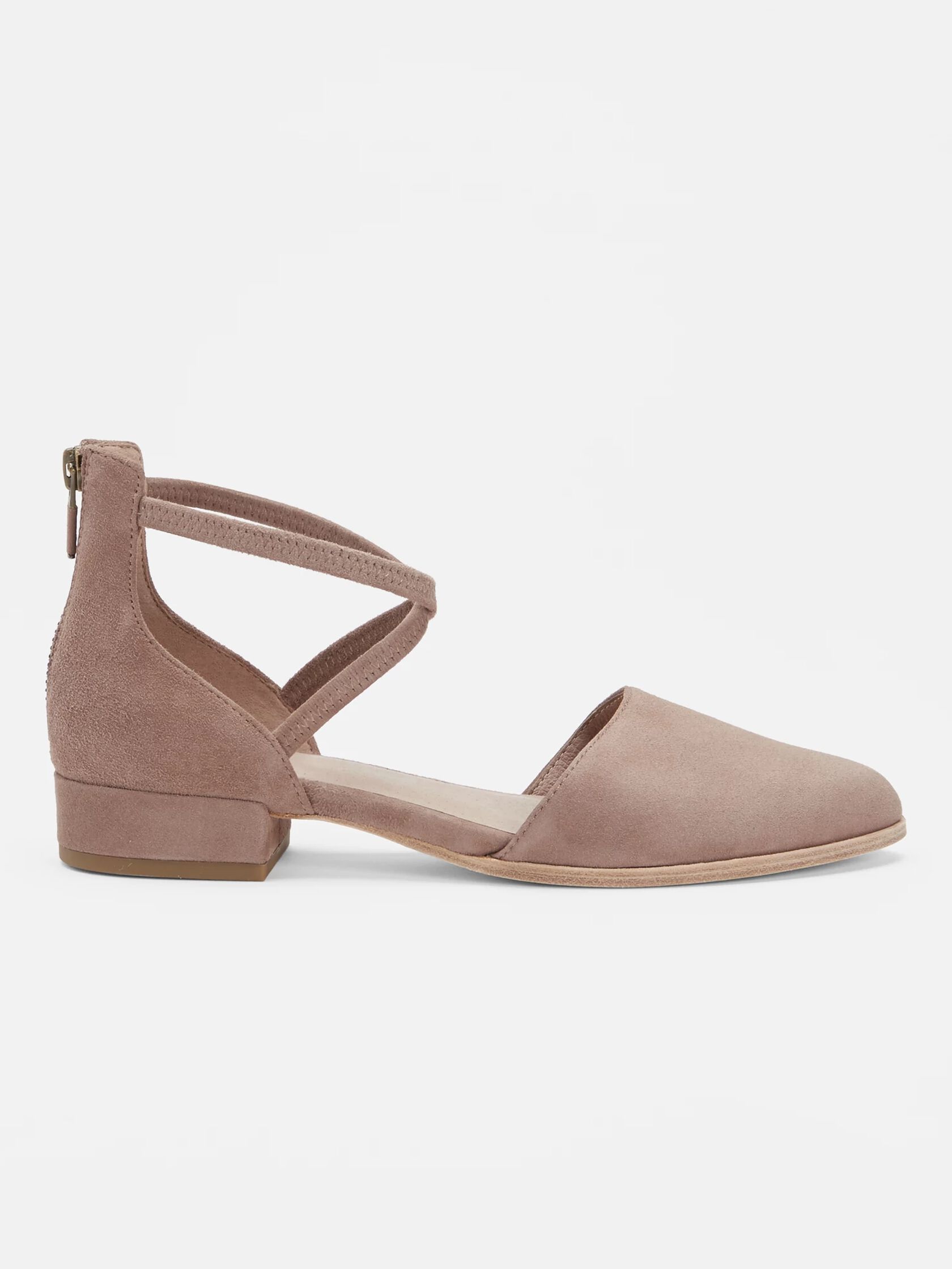 Lyton Suede Ankle Strap Flat