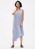 Silk Georgette Crepe Asymmetrical Dress