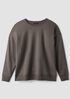 Cozy Brushed Terry Hug Crew Neck Long Top