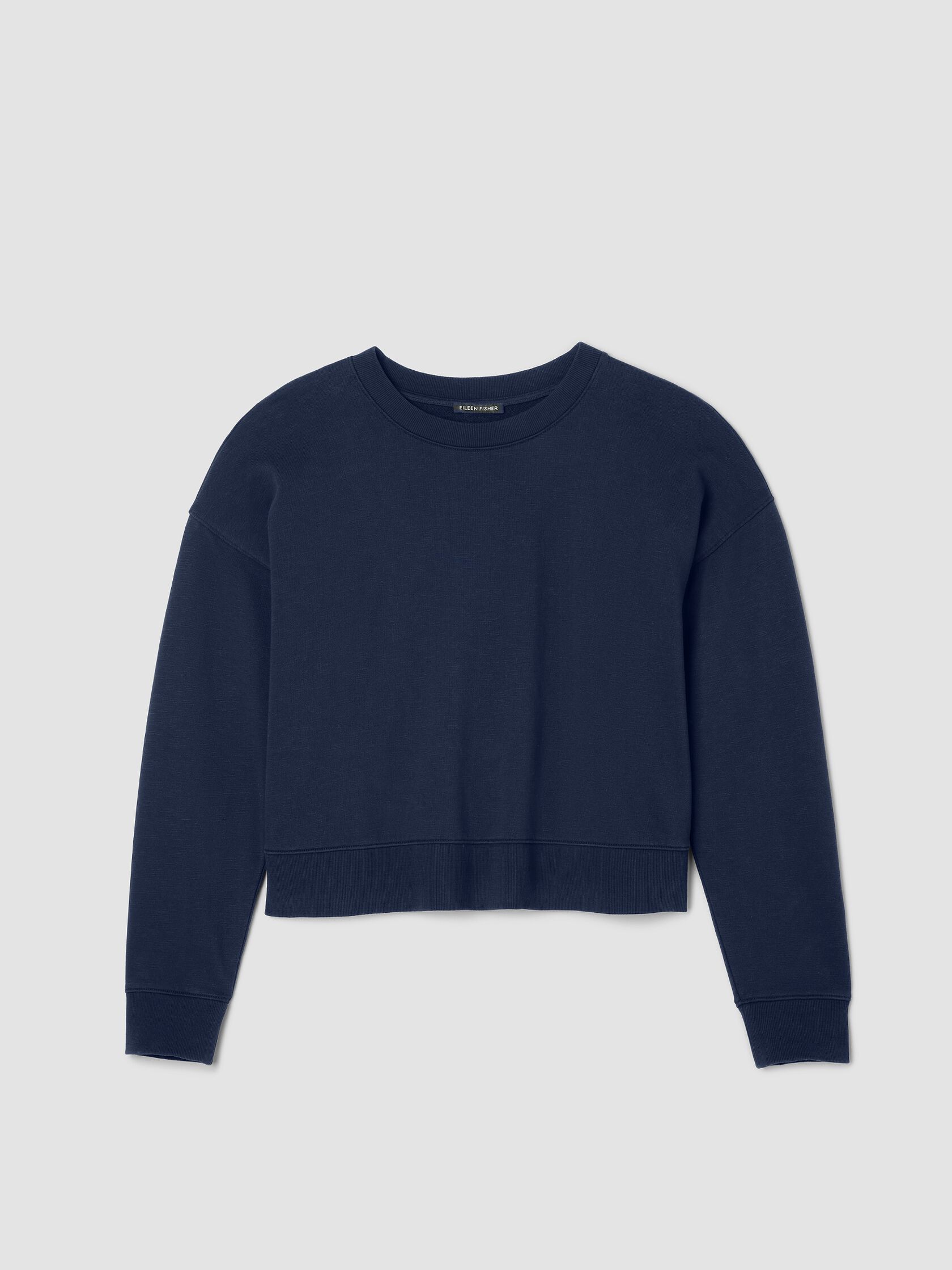 Garment-Dyed Organic Cotton Terry Cropped Box-Top