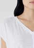 Organic Linen Jersey V-Neck Tee