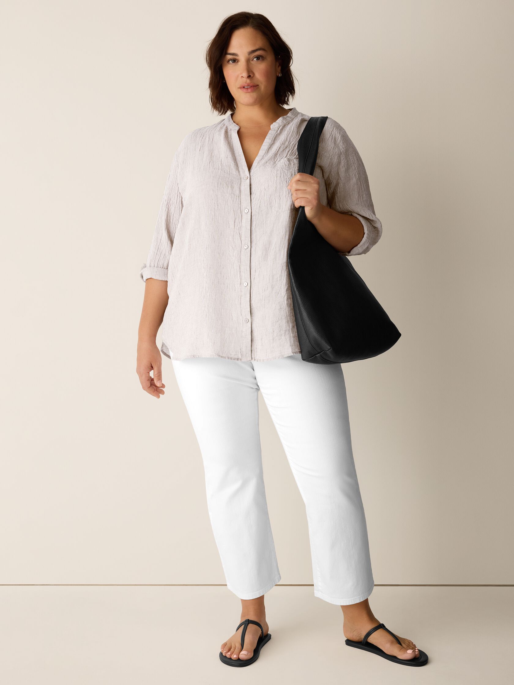 Garment-Dyed Organic Cotton Denim Kick Jean