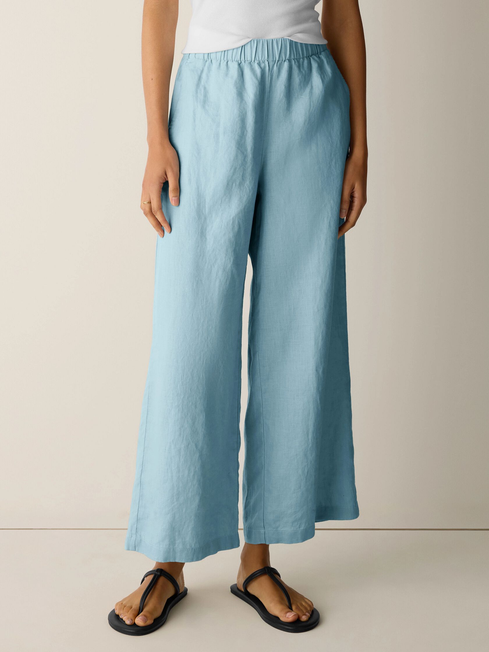 Organic Linen Wide-Leg Pant