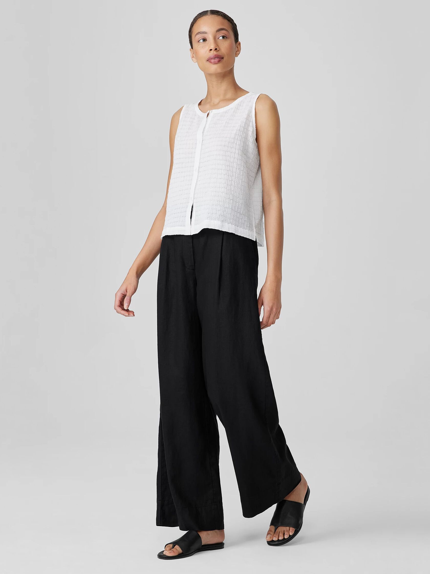 Organic Cotton Voile Box Vest