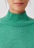 Merino Jersey Turtleneck Top in Regenerative Wool