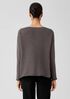 Peruvian Organic Cotton Crimp V-Neck Top