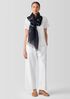 Striped Airy Linen Scarf