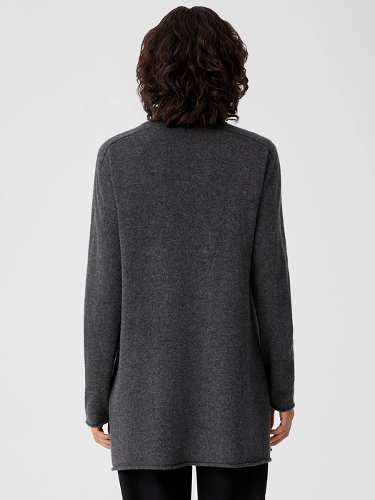 Italian Cashmere Turtleneck Long Top