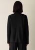 Felted Wool Jersey High Collar Jacket