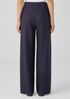 Boiled Wool Jersey Pleated Wide-Leg Pant