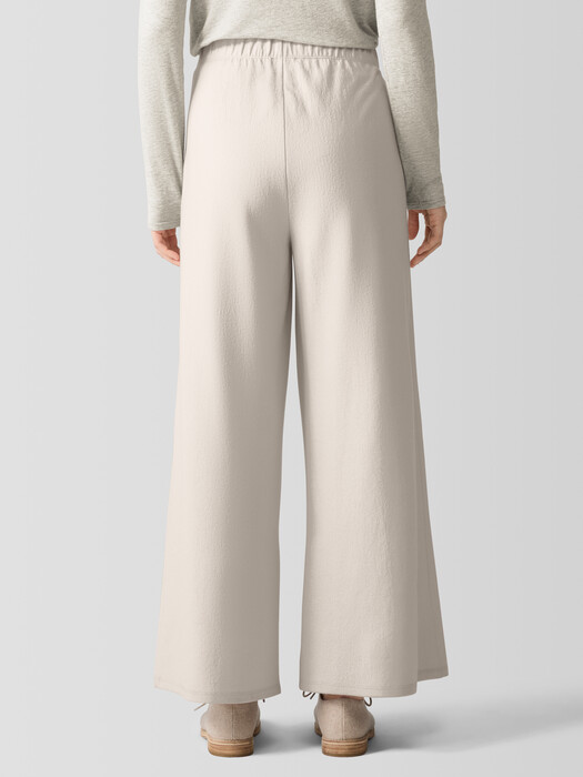 Felted Wool Jersey Wide-Leg Pant in Regenerative Wool