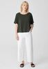 Organic Linen Jersey Round Neck Tee