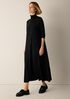 Stretch Jersey Knit Turtleneck Dress