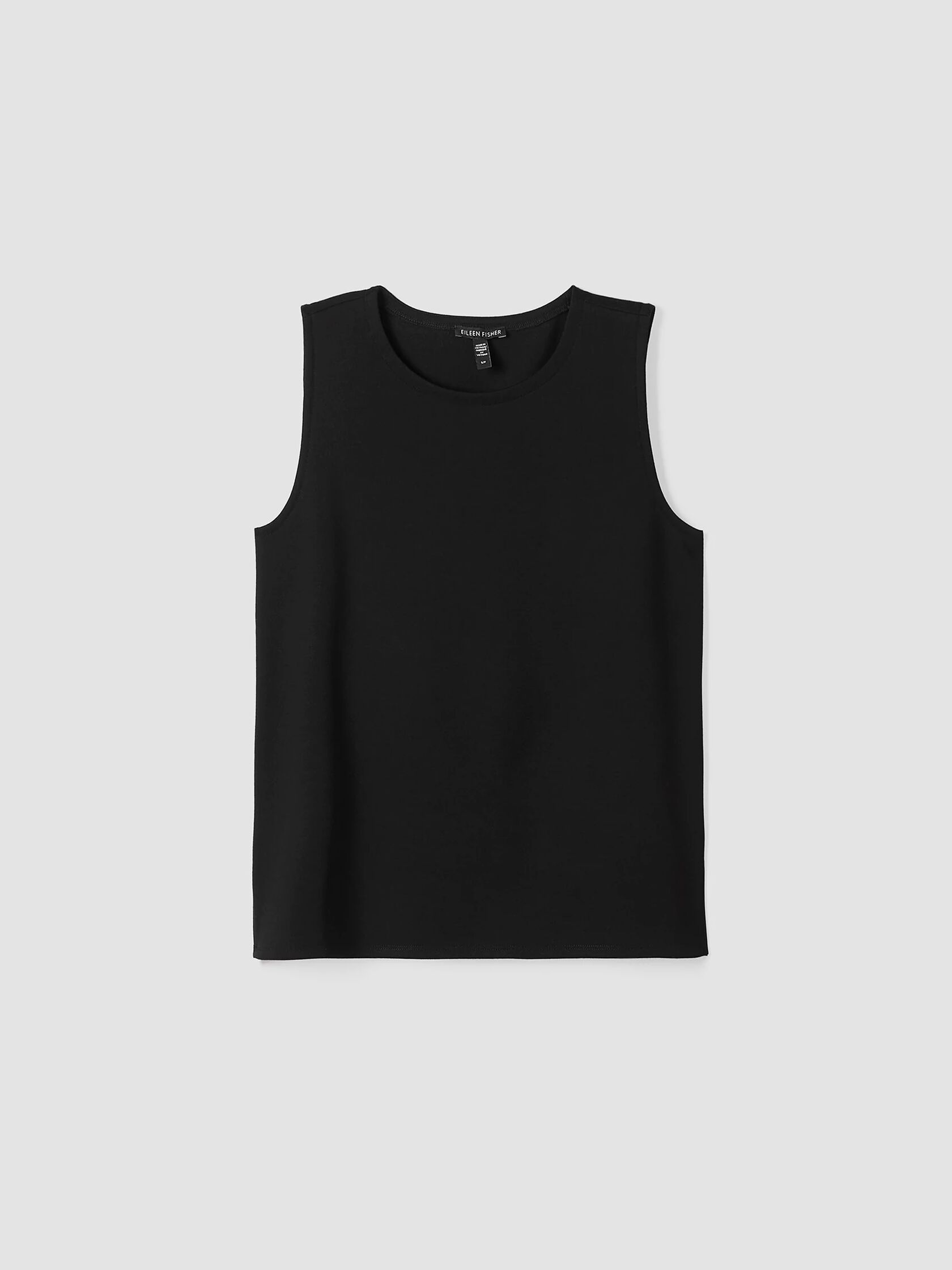 Washable Flex Ponte Round Neck Tank