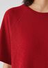 Organic Cotton Slubby Rib Knit Elbow-Sleeve Top