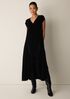 Velvet V-Neck Dress