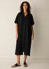 Organic Cotton Lofty Gauze Classic Collar Shirtdress