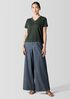 Organic Cotton Hazy Slub V-Neck Tee