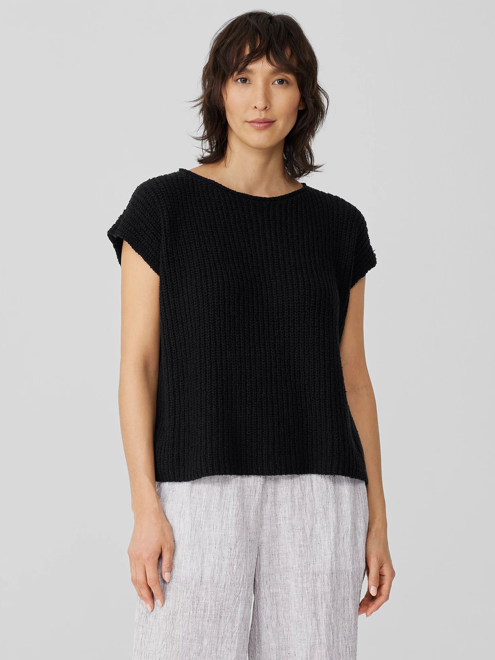 Peruvian Organic Cotton Boucle Square Top